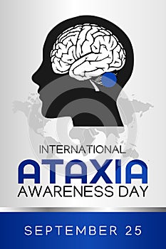 Vector graphic of international ataxia awareness day good for international ataxia awareness day celebration.