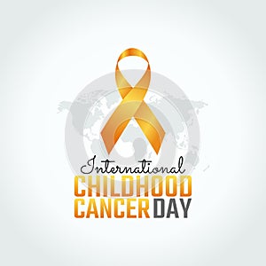Vector graphic of international childhood cancer day
