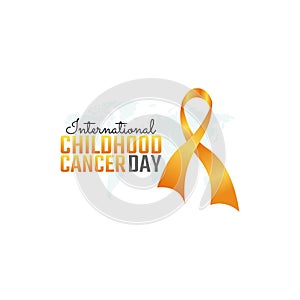 Vector graphic of international childhood cancer day