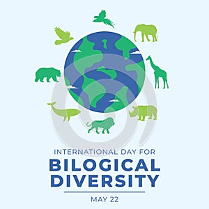vector graphic of International Day for Biological Diversity ideal for International Day for Biological Diversity celebration