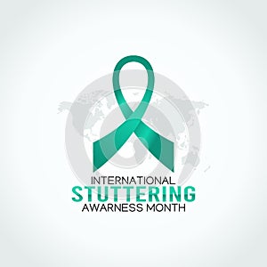 Vector graphic of international stuttering awareness month