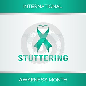 Vector graphic of international stuttering awareness month