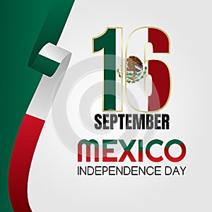 Vector graphic of Mexico independence day.