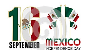 Vector graphic of Mexico independence day.