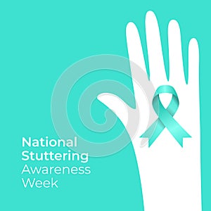 vector graphic of National Stuttering Awareness Week ideal for National Stuttering Awareness Week celebration photo