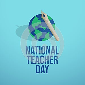 vector graphic of National Teacher Day ideal for National Teacher Day celebration