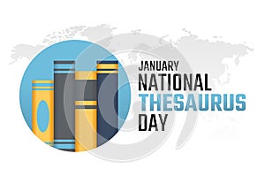 Vector graphic of national thesaurus day