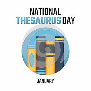 Vector graphic of national thesaurus day