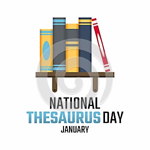 Vector graphic of national thesaurus day