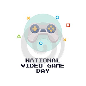 vector graphic of National Video Game Day ideal for National Video Game Day celebration