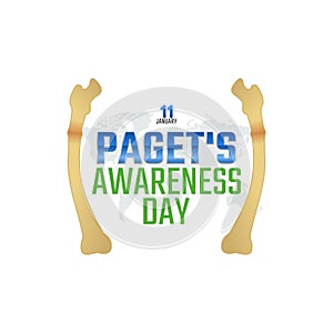 Vector graphic of paget`s awareness day