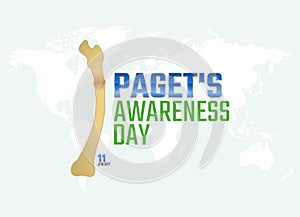 Vector graphic of paget`s awareness day