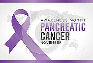 Vector graphic of pancreatic cancer awareness month good for pancreatic cancer awareness month celebration.