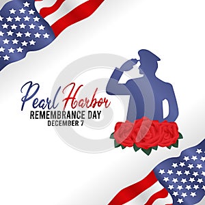 Vector graphic of pearl harbor remembrance day good for pearl harbor remembrance day celebration.