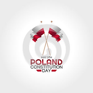 Vector graphic of poland constitution day good for poland constitution day celebration.
