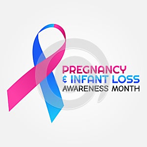 Vector graphic of Pregnancy and Infant Loss Month good for pregnancy and infant loss celebration.