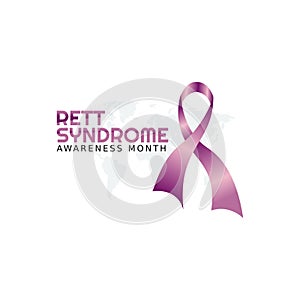 Vector graphic of rett syndrome awareness month photo