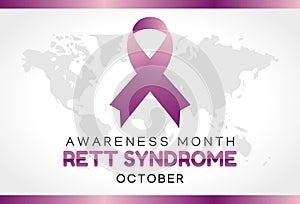 Vector graphic of rett syndrome awareness month good for rett syndrome awareness month celebration. photo