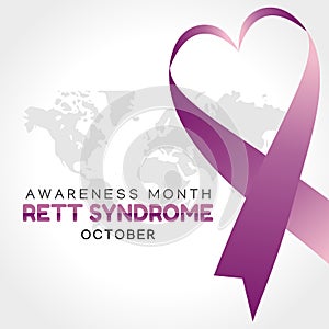 Vector graphic of rett syndrome awareness month good for rett syndrome awareness month celebration. photo