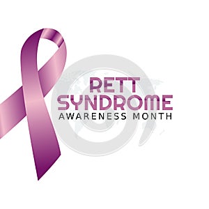 Vector graphic of rett syndrome awareness month photo