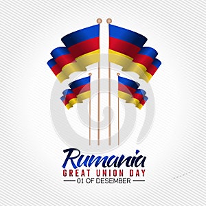 Vector graphic of Rumania great union day photo
