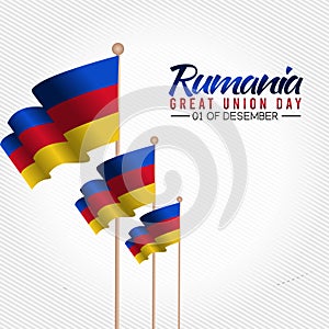 Vector graphic of Rumania great union day photo
