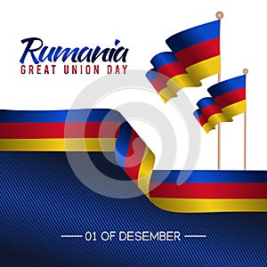 Vector graphic of Rumania great union day photo