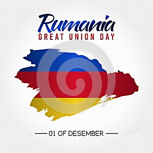 Vector graphic of Rumania great union day photo