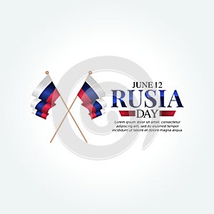 Vector graphic of Rusia day good for Rusia day celebration.