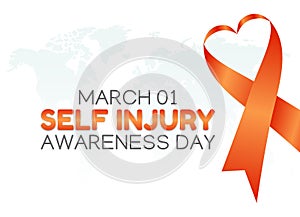 Vector graphic of self injury awareness day