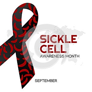 Vector graphic of Sickle cell Awareness Month good for Sickle cell Awareness celebration.