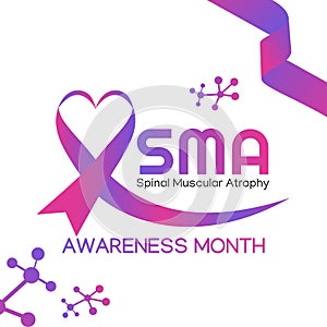 Vector graphic of Spinal Muscular Atrophy Awareness month good for Spinal Muscular Atrophy Awareness month celebration.