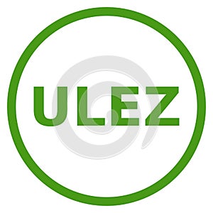 Vector graphic symbol for the ULEZ (Ultra low emission zone) symbol photo