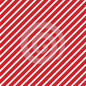 Festive Red and White Diagonal Striped Background - Vector Illus