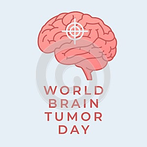 vector graphic of World Brain Tumour Day ideal for World Brain Tumour Day celebration