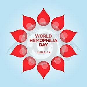 vector graphic of World Hemophilia Day ideal for World Hemophilia Day celebration