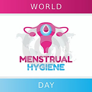 Vector graphic of world menstrual hygiene day good for world menstrual hygiene day celebration. photo
