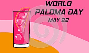 Vector graphic of world paloma day for world paloma day celebration