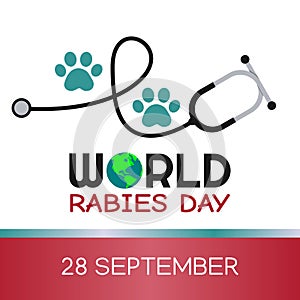 Vector graphic of world rabies day good for world rabies day celebration.