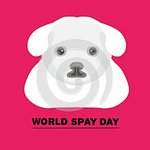 Vector graphic of world spay day day for world spay day celebration..