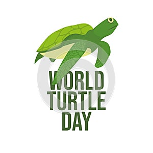 vector graphic of World Turtle Day ideal for World Turtle Day celebration