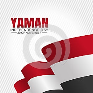 Vector graphic of Yaman independence day photo