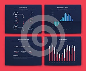 Vector graphics infographics with mobile phone. Template for creating mobile applications, workflow layout, diagram