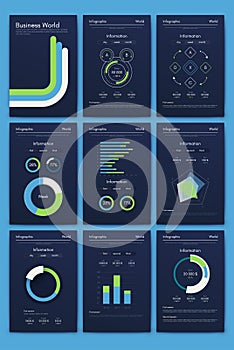 Vector graphics infographics with mobile phone. Template for creating mobile applications, workflow layout, diagram