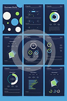 Vector graphics infographics with mobile phone. Template for creating mobile applications, workflow layout, diagram