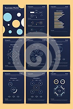 Vector graphics infographics with mobile phone. Template for creating mobile applications, workflow layout, diagram