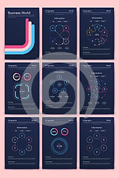 Vector graphics infographics with mobile phone. Template for creating mobile applications, workflow layout, diagram