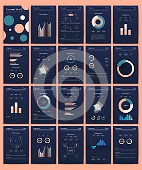 Vector graphics infographics with mobile phone. Template for creating mobile applications, workflow layout, diagram