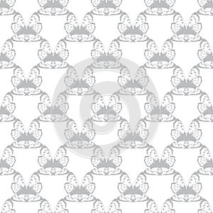 Vector Gray Abstract Butterfly Wing Seamless