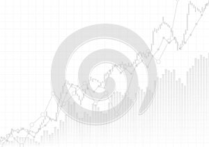 Vector : Gray business graphs on white background